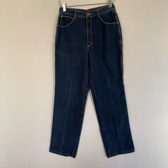GITANO Dark Blue HIgh Rise Mom Jeans 12 - Picture 2 of 13